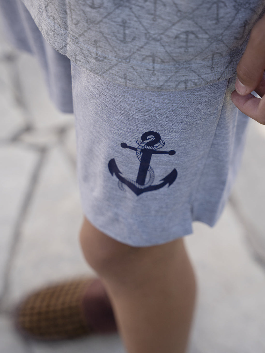 Pijama Masculino Shorts Âncora