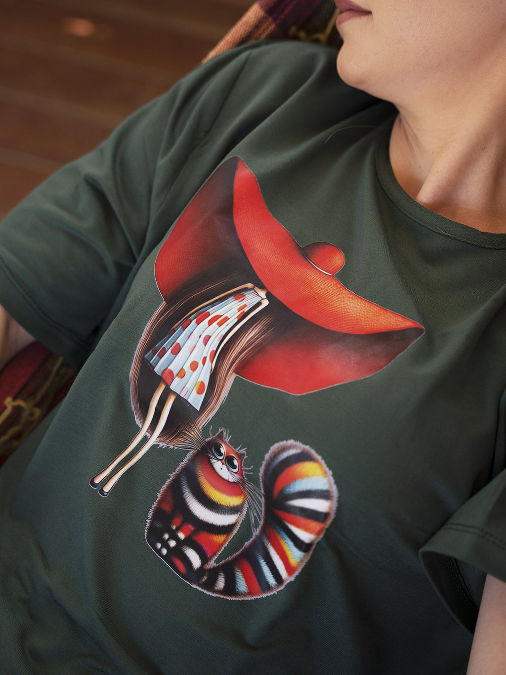 Conjunto Shorts e Cropped Dama do Chapéu & Gato Listrado