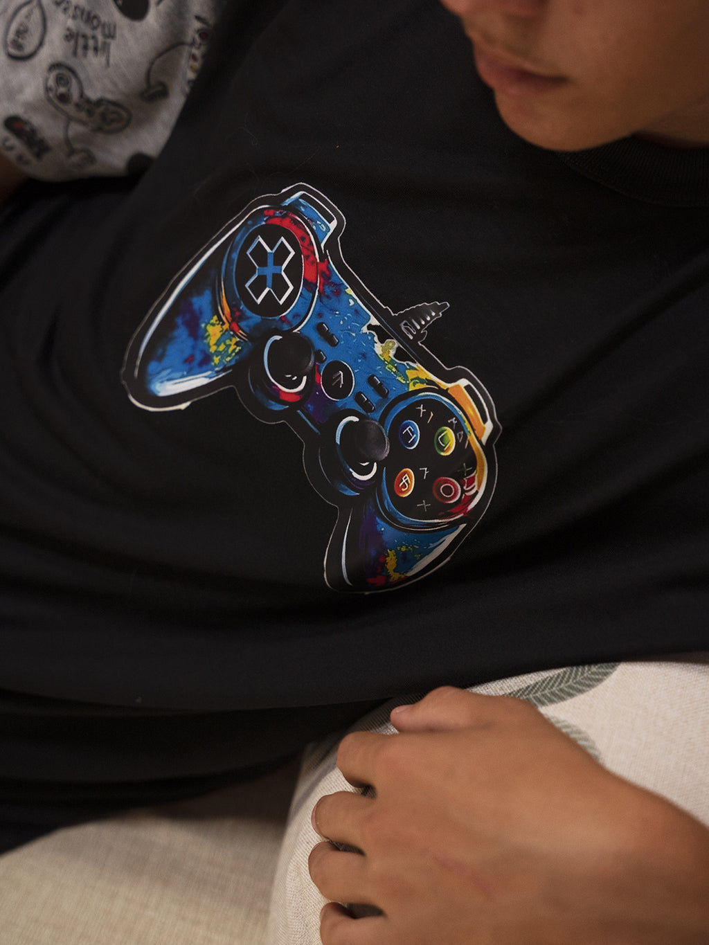 Conjunto Masculino Shorts Controle Gamer