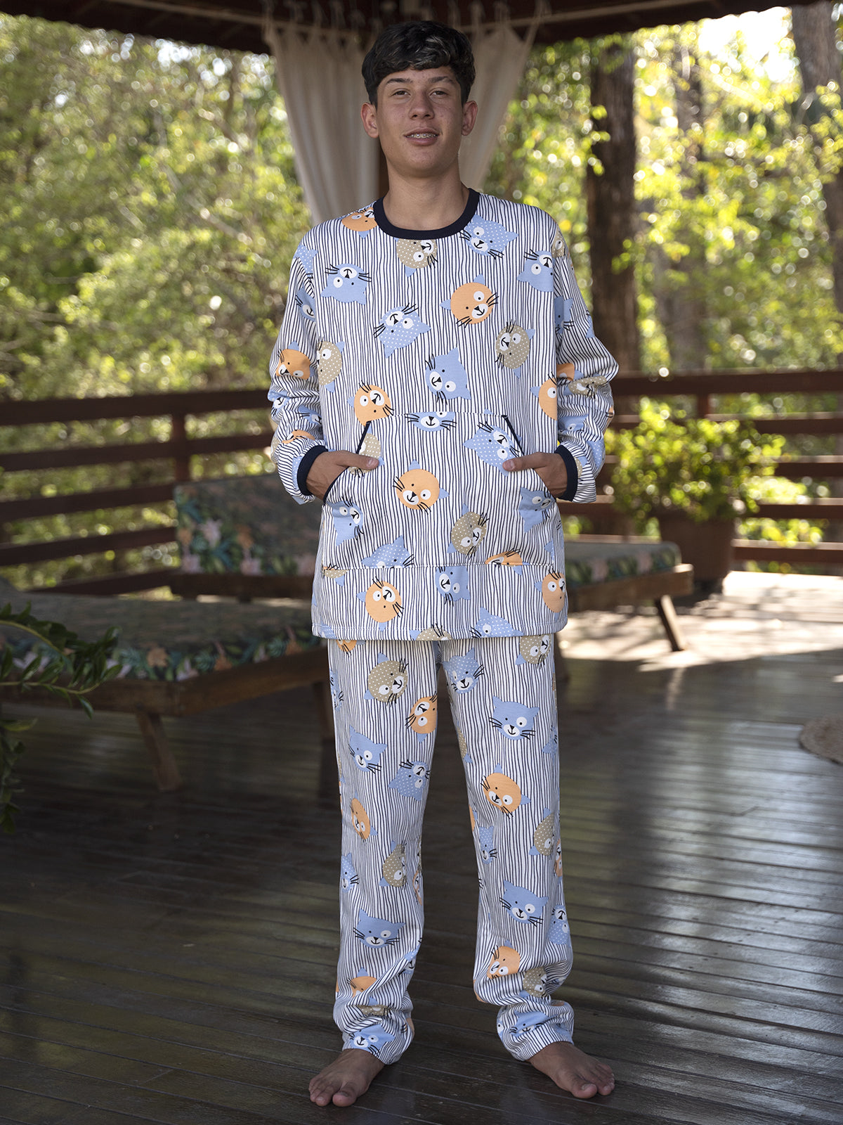 Pijama Unissex Gatinhos