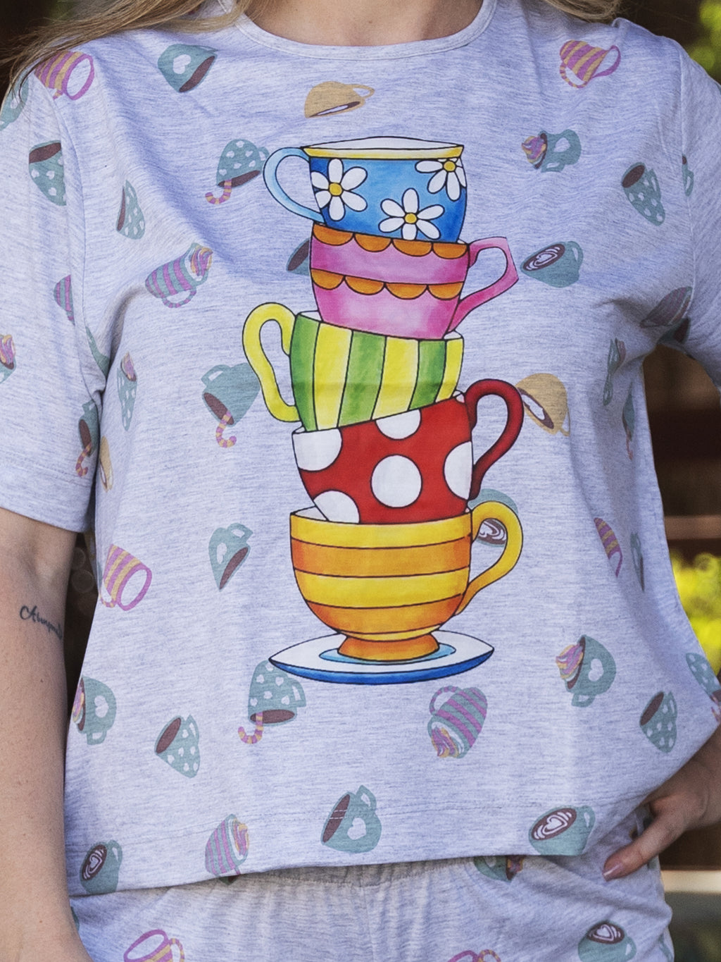 Conjunto Shorts Torre de Xícaras