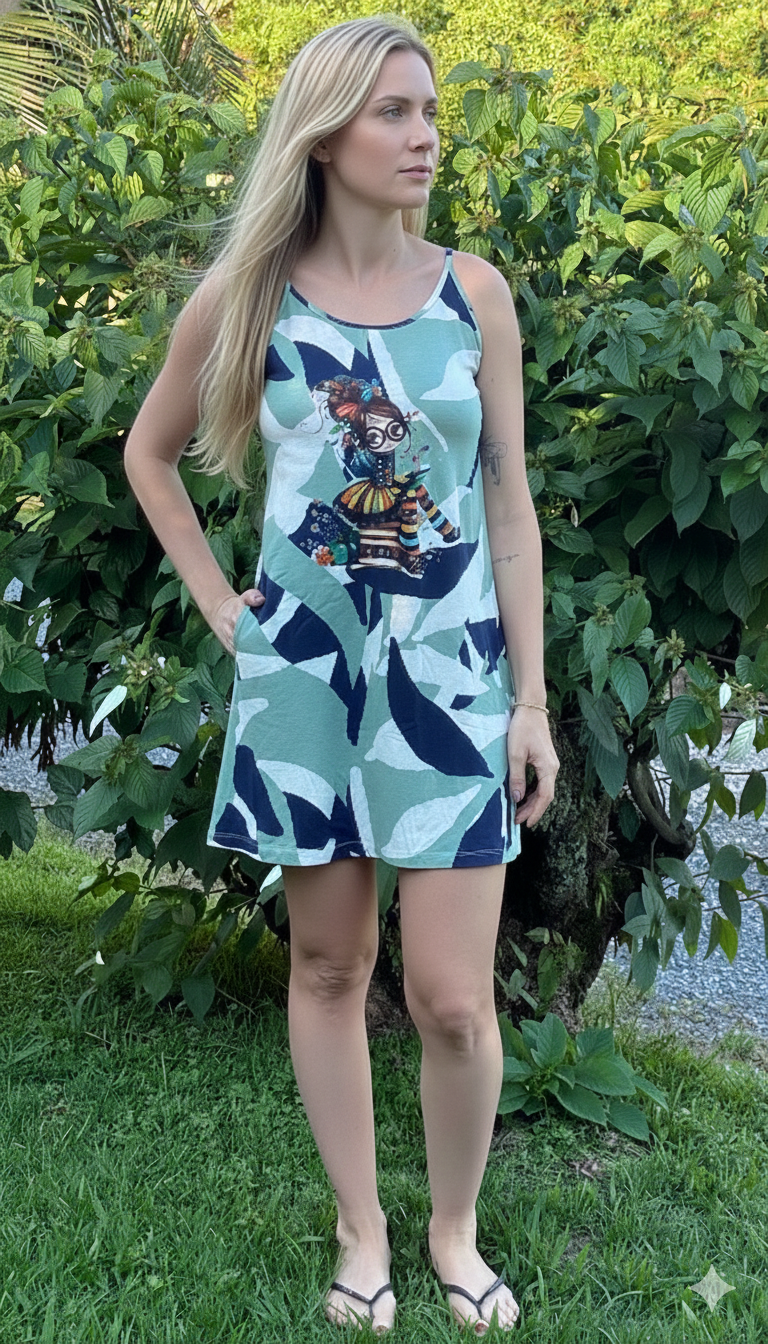 Camisola Feminina de Alças - Leitora