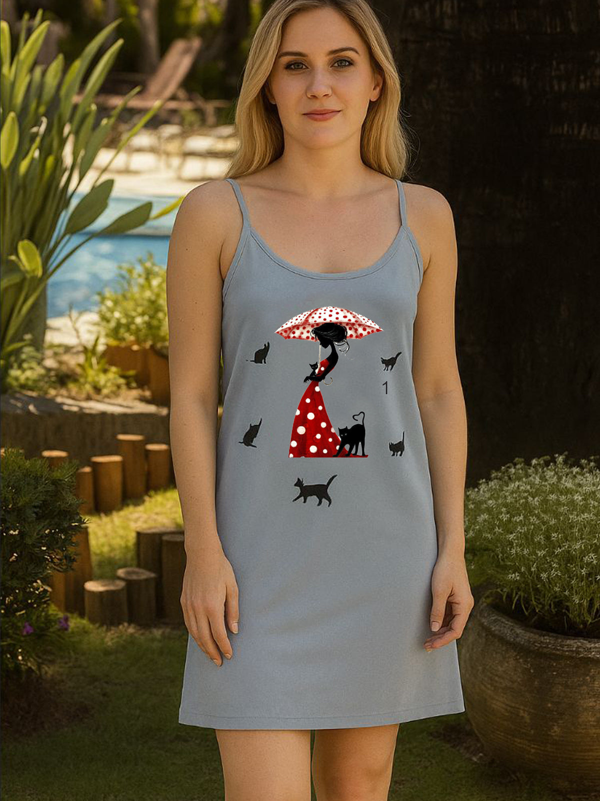 Camisola de Alça Dama dos Gatos
