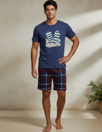 Pijama Curto Masculino - Viscolycra