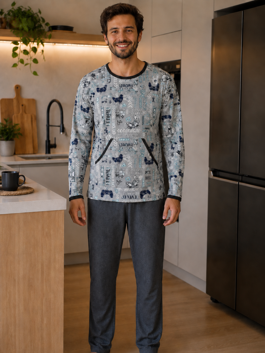 Pijama Longo Masculino - Conforto