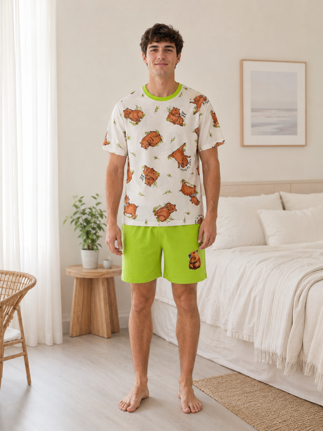 Pijama Masculino Curto Diversão