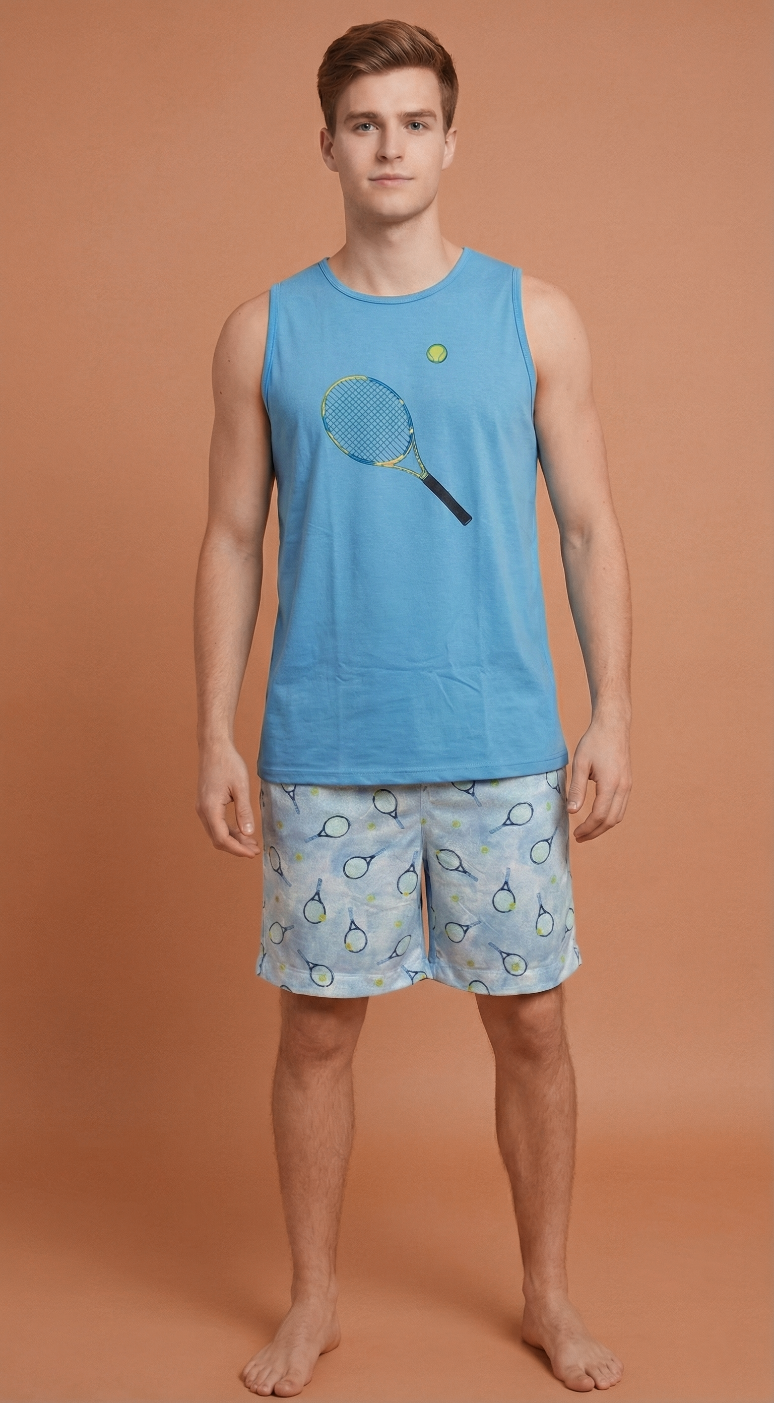 Pijama Masculino Regata - Raquete