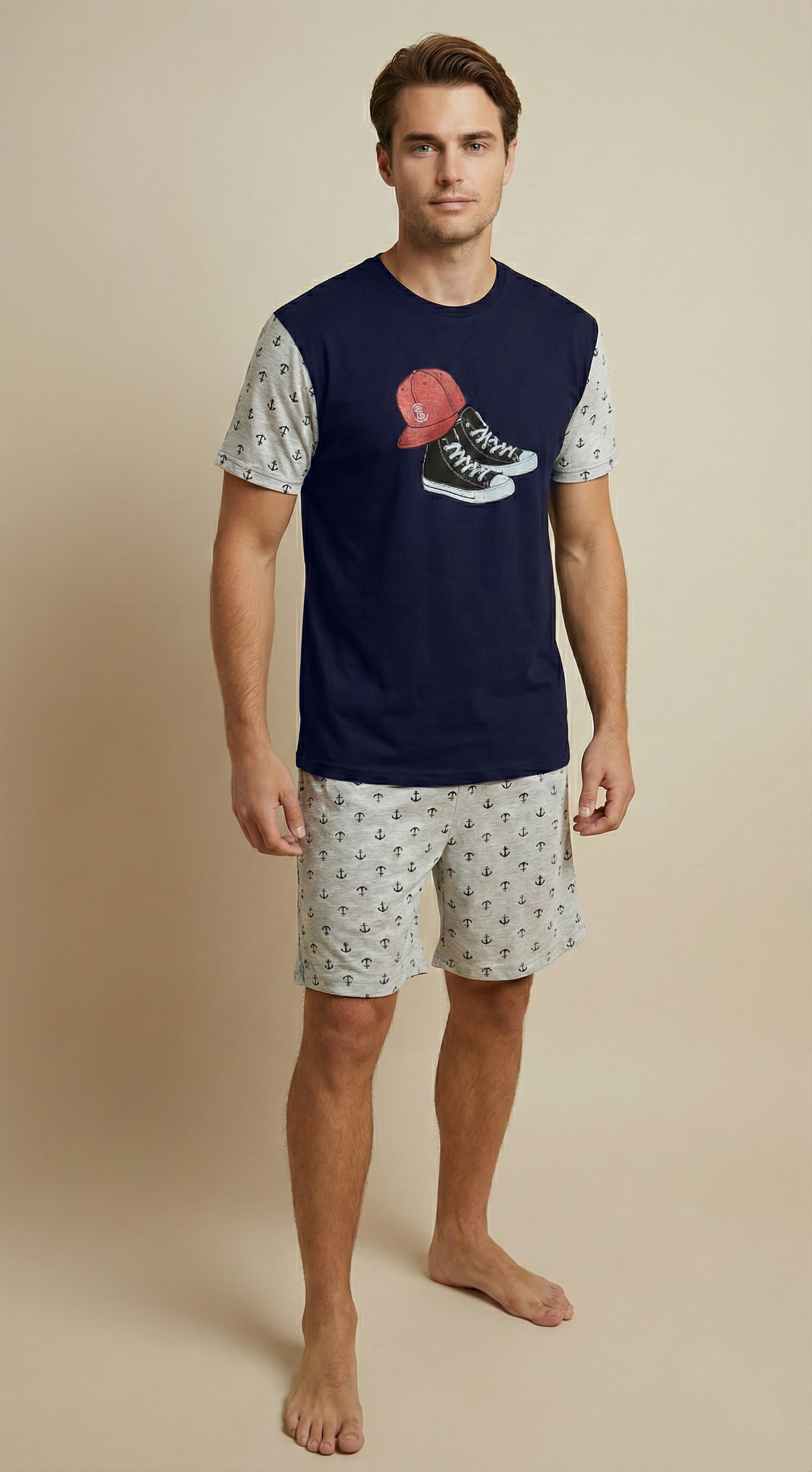 Pijama Curto Masculino - Tênis