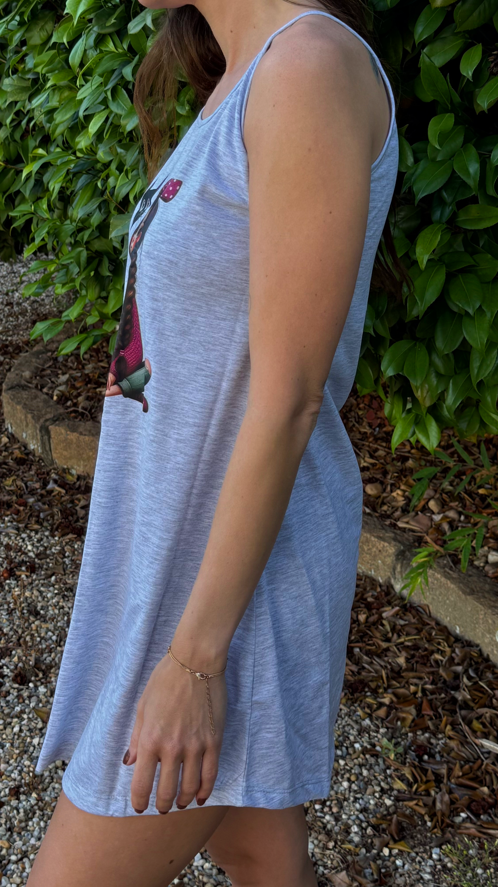 Camisola de Alça Menina & Gato Charmoso