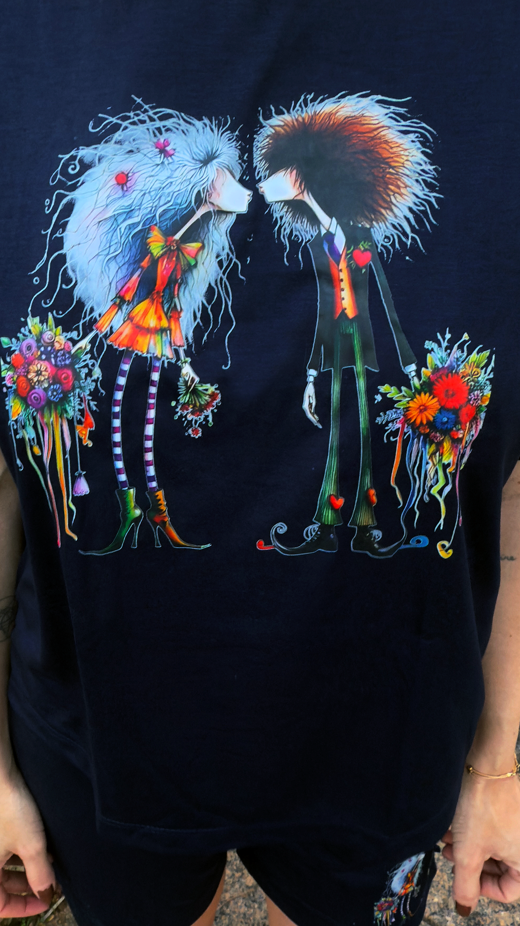 Conjunto Shorts e Cropped Dama & Cavaleiro Encantados