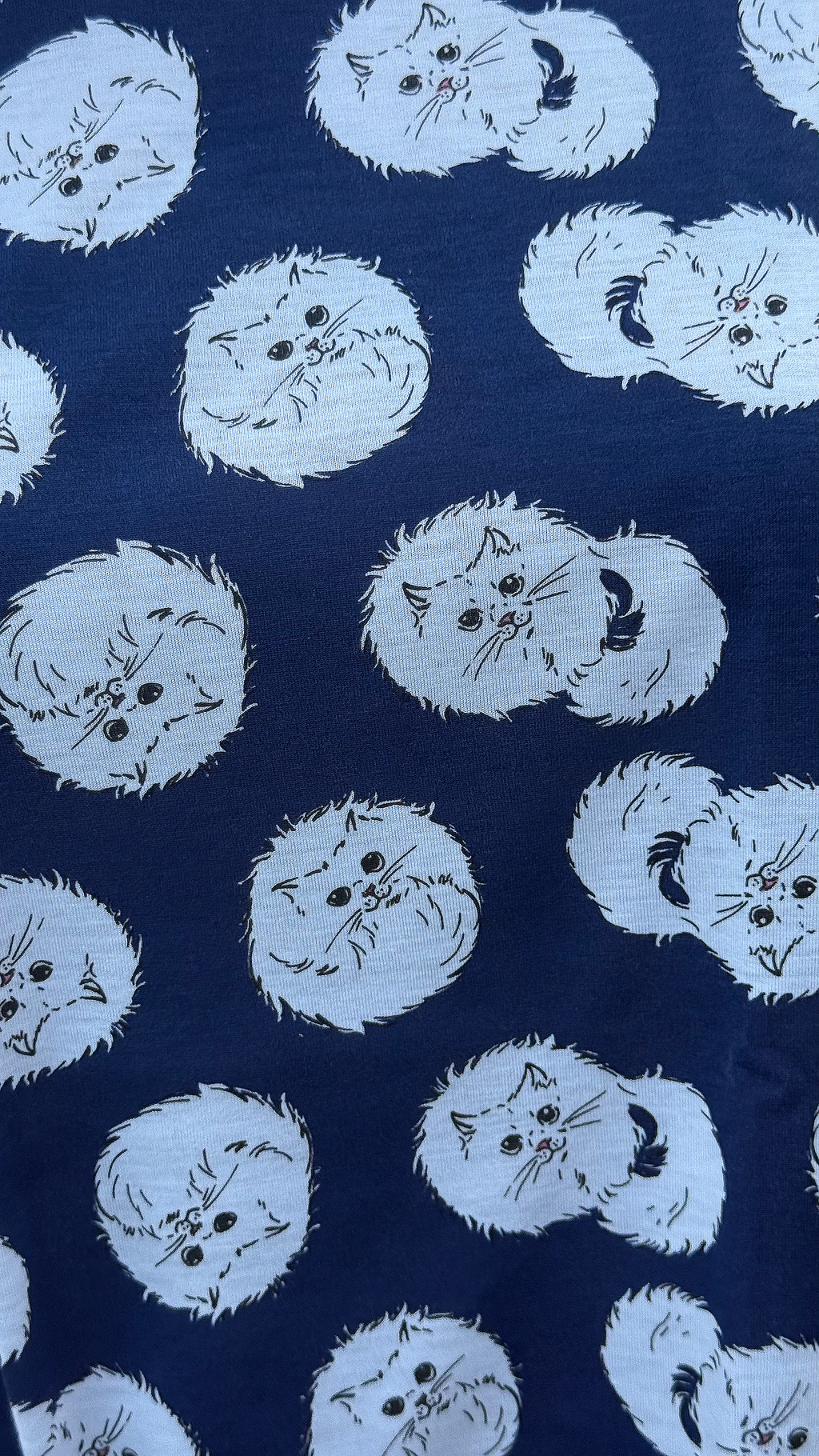 Pijama Curto Feminino com Blusa Manga Curta - Gatos (Estampado)
