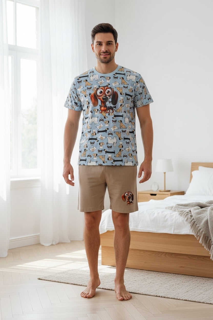 Pijama Masculino Curto Diversão