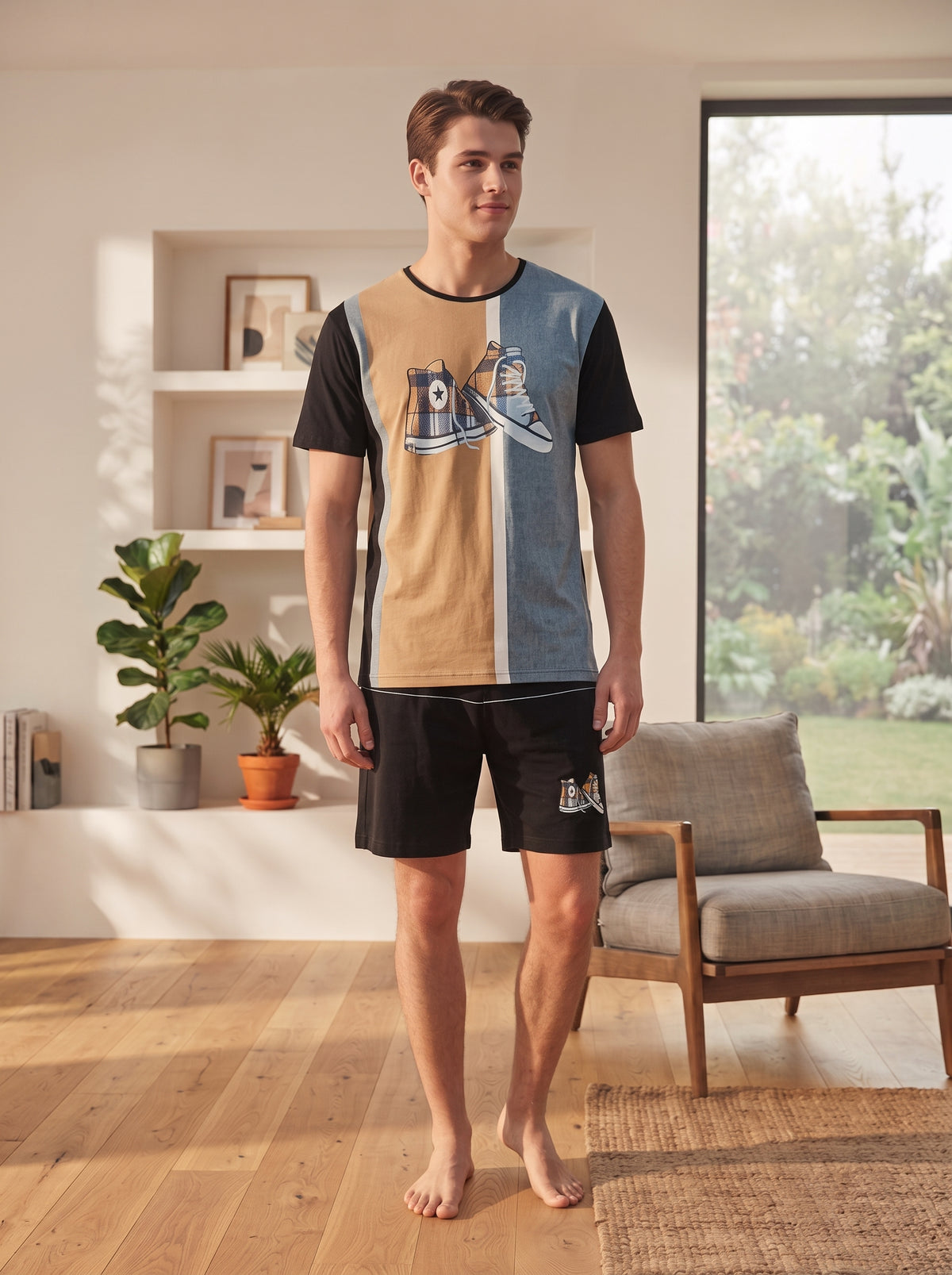 Pijama Curto Masculino - Viscolycra