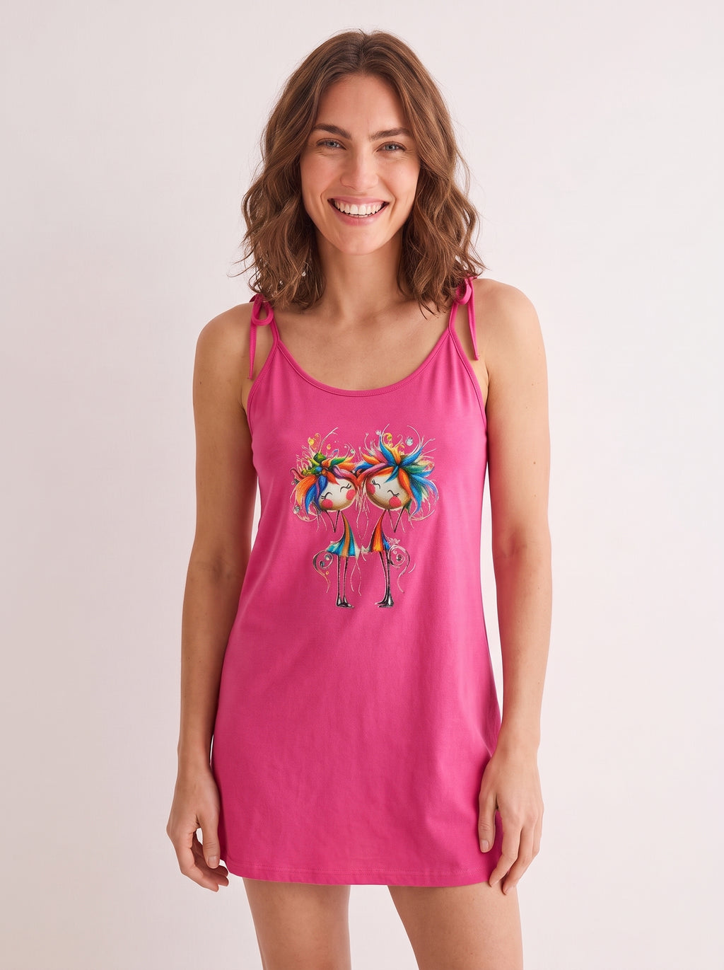 Camisola Alça Fina de Algodão