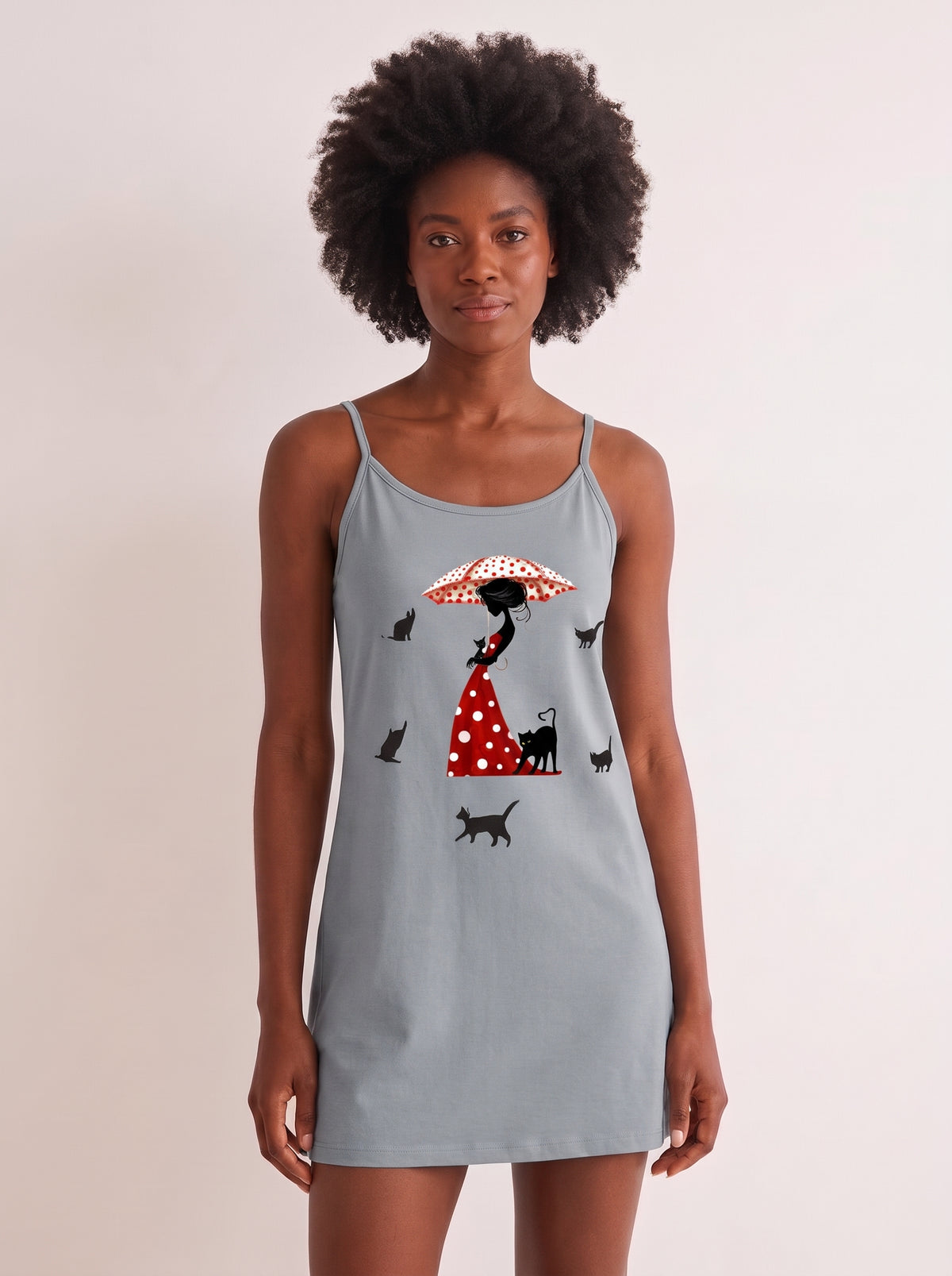 Camisola Alça Fina de Algodão