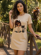 Camisola Feminina de Manga Curta - Moletinho