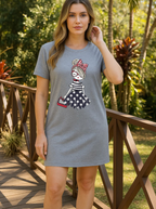 Camisola Feminina de Manga Curta - Moletinho