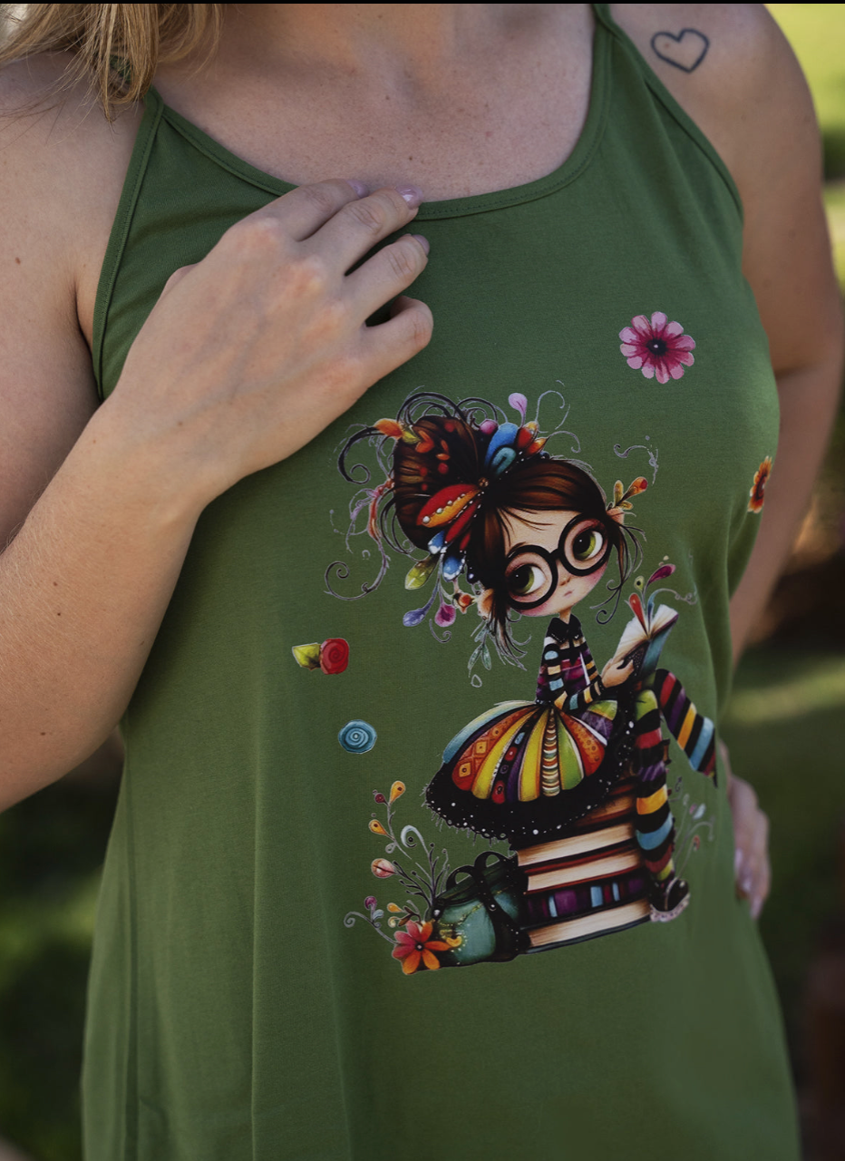 Camisola Femina de Alças - Malha Fria