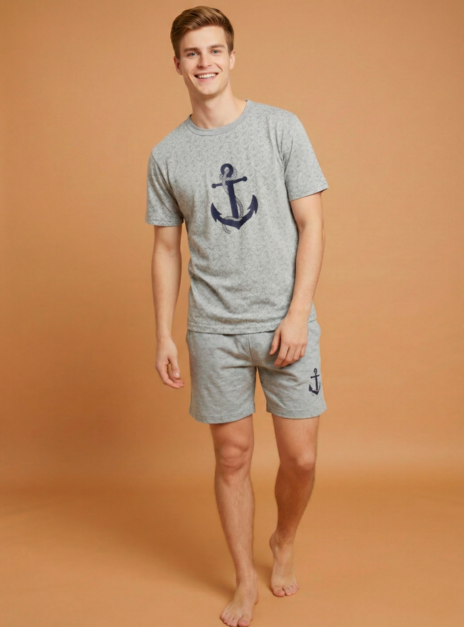 Pijama Masculino Curto - Malha Fria