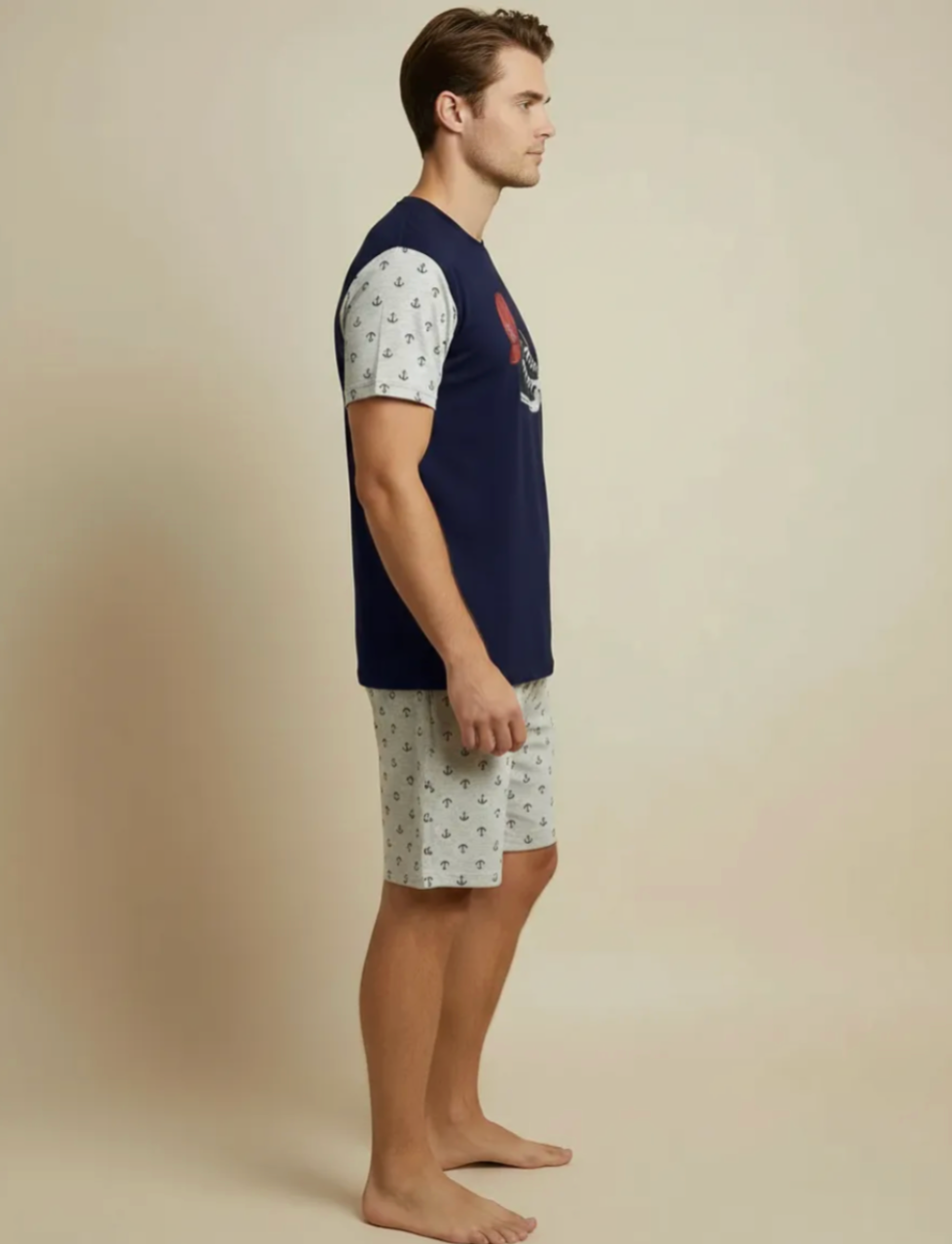 Pijama Masculino Curto - Malha Fria