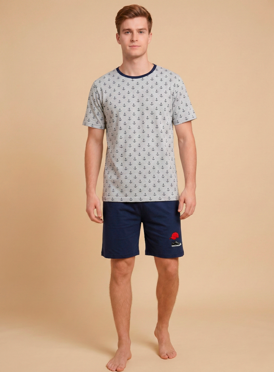 Pijama Masculino Curto - Malha Fria