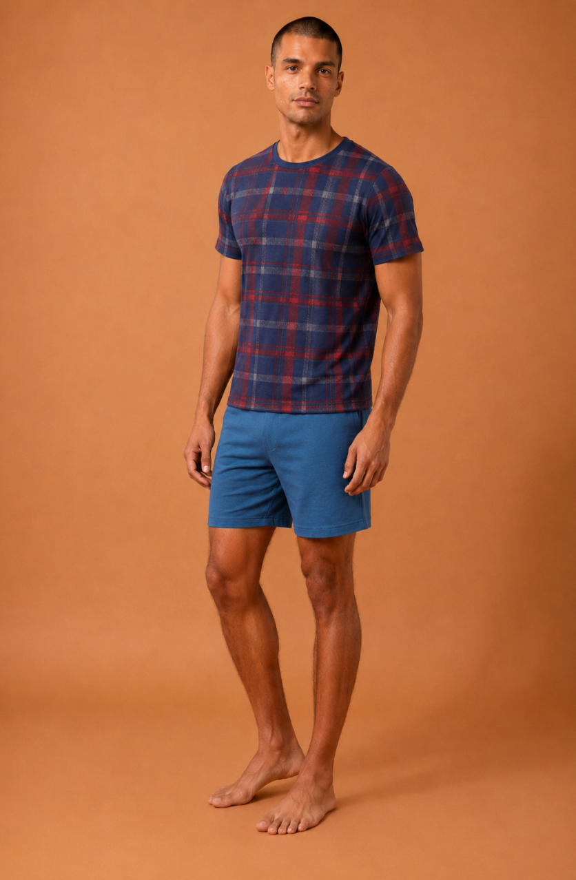 Pijama Masculino Curto - Malha Fria