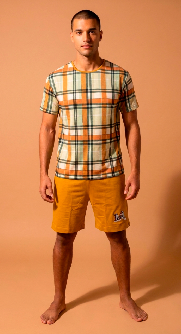 Pijama Curto Masculino - Viscolycra