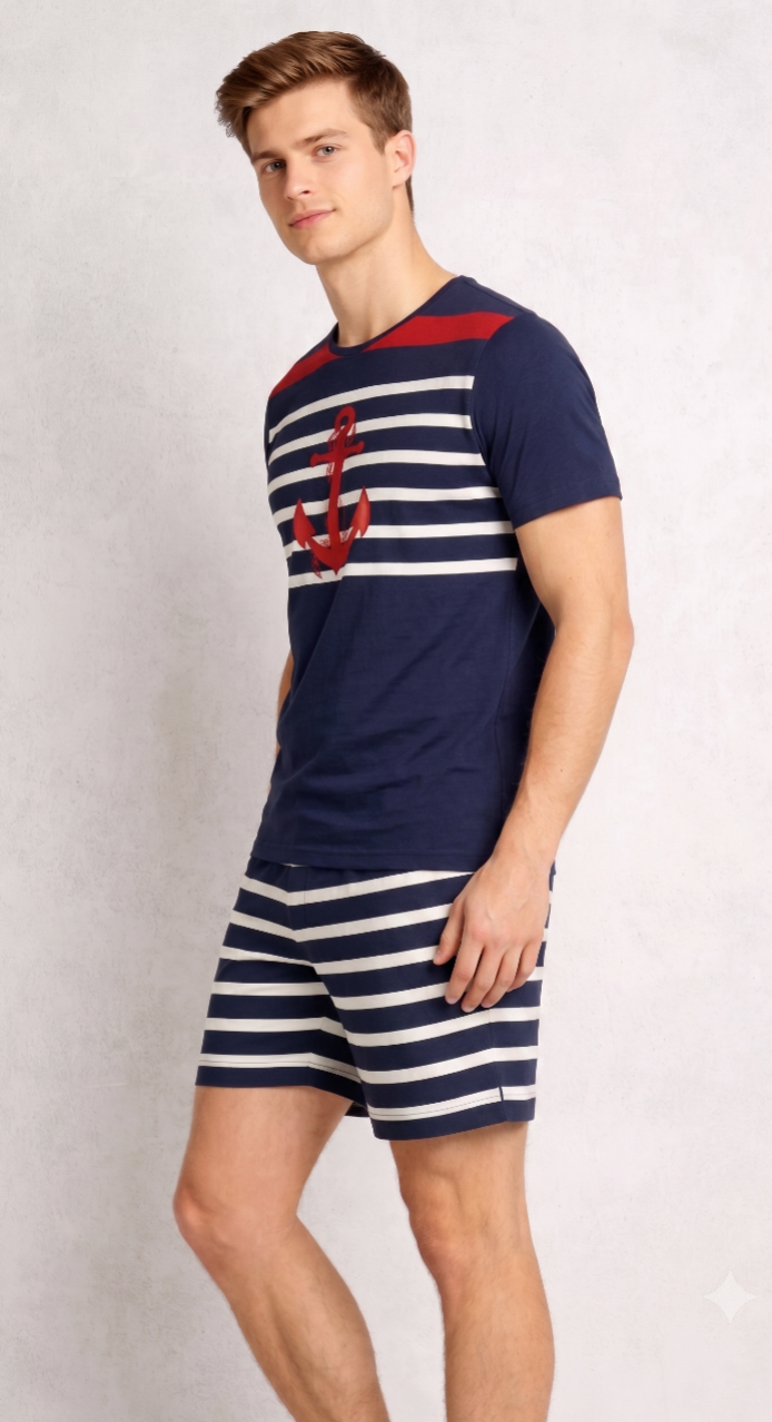 Pijama Curto Masculino - Viscolycra