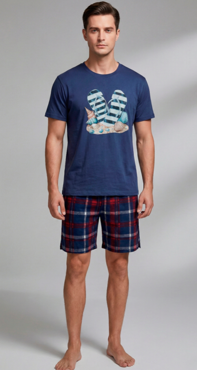 Pijama Masculino Curto - Malha Fria