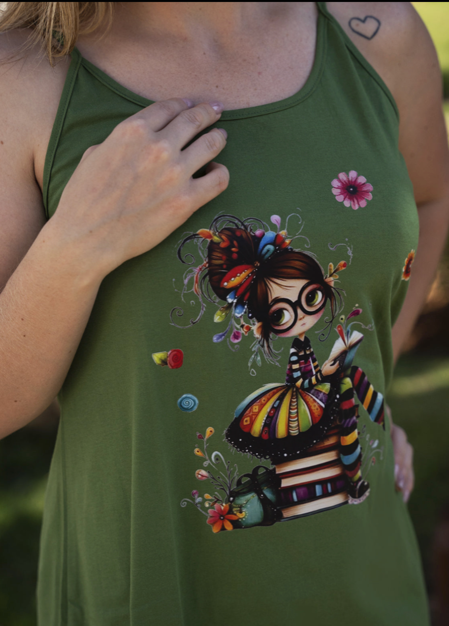 Camisola Feminina de Alças - Viscolycra