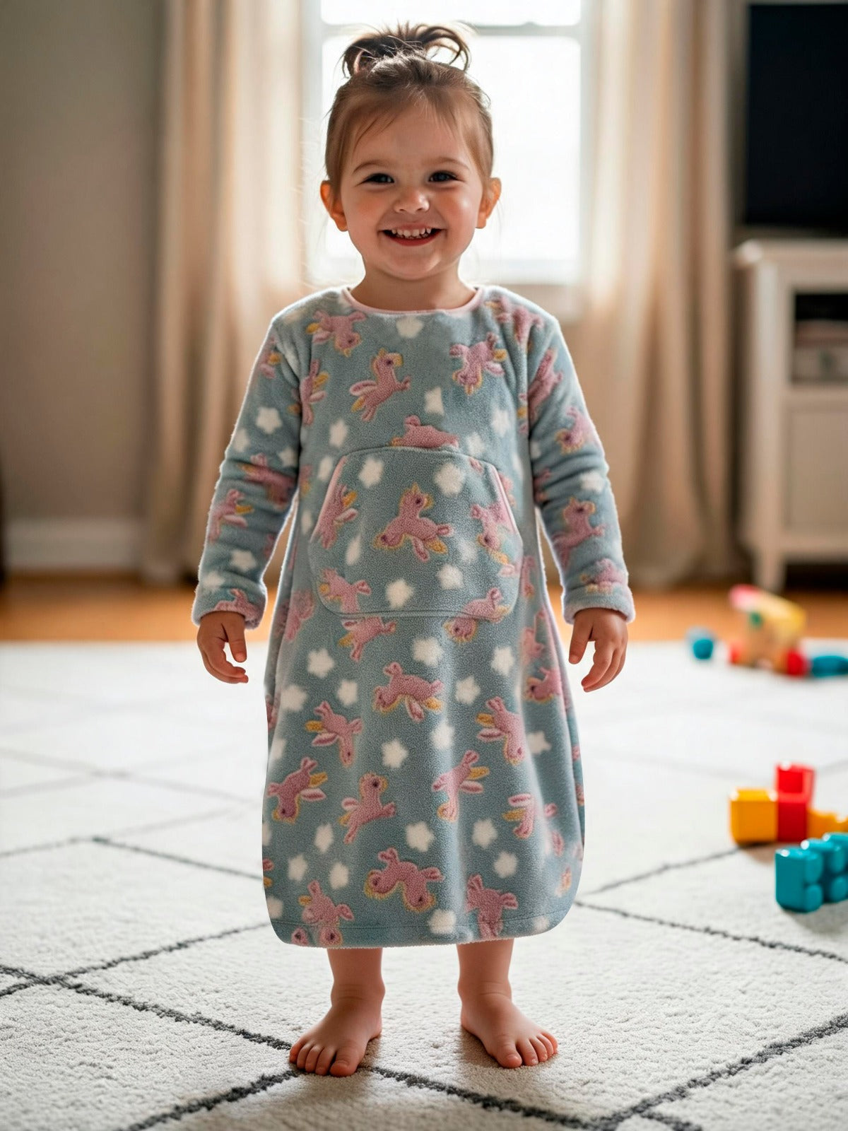 Camisola Longa Infantil Felpuda