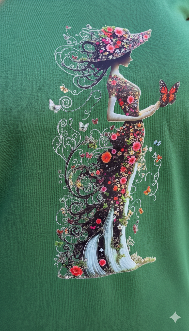Camisola Feminina de Alças - Jardim Encantado